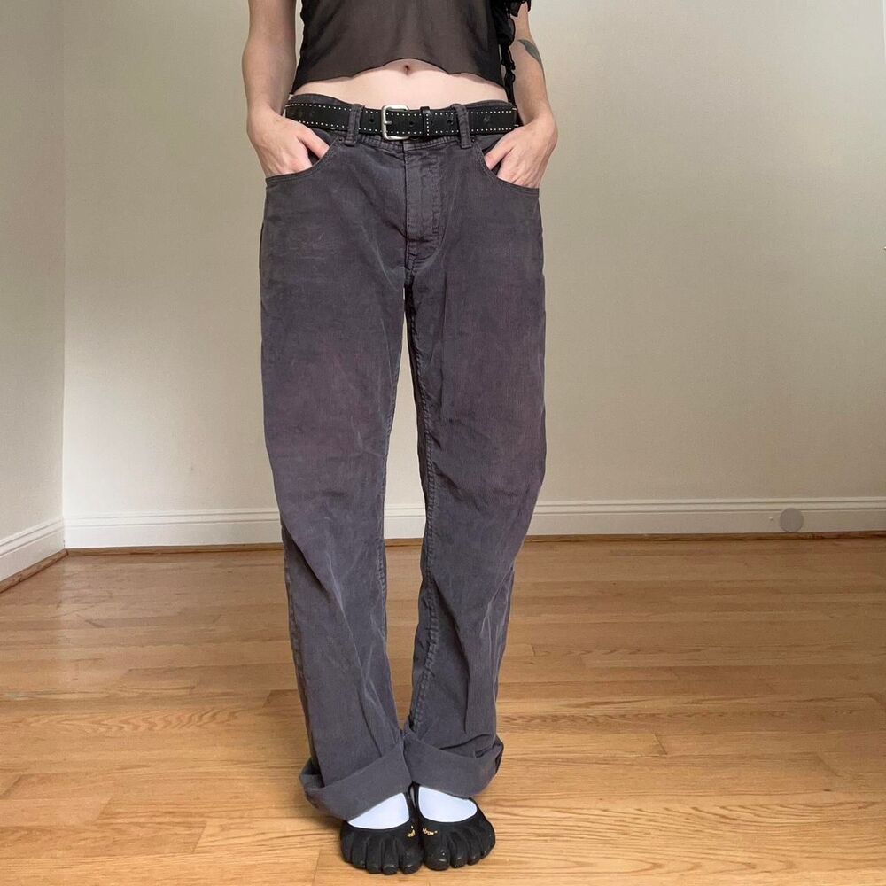 Calvin-klein-jeans Men's Grey and Black Trousers